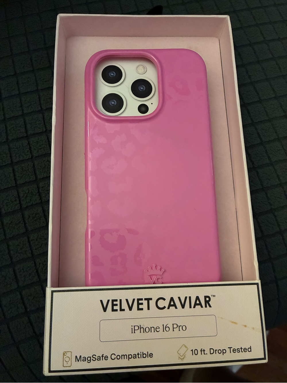 Velvet Caviar Glossy Pink Leopard iPhone Case - MagSafe Compatible
